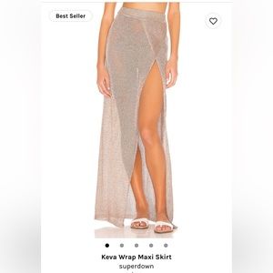 Super Down Keva Wrap Maxi Skirt